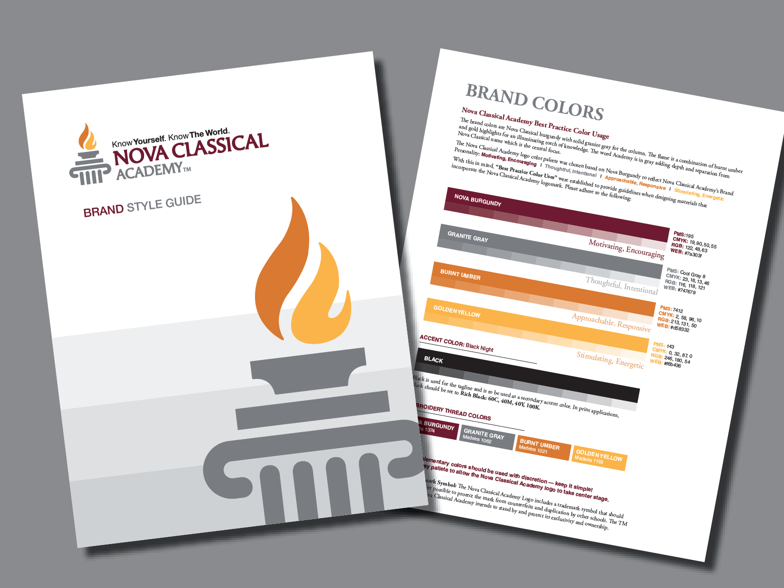 Nova Classical Academy brand style guide