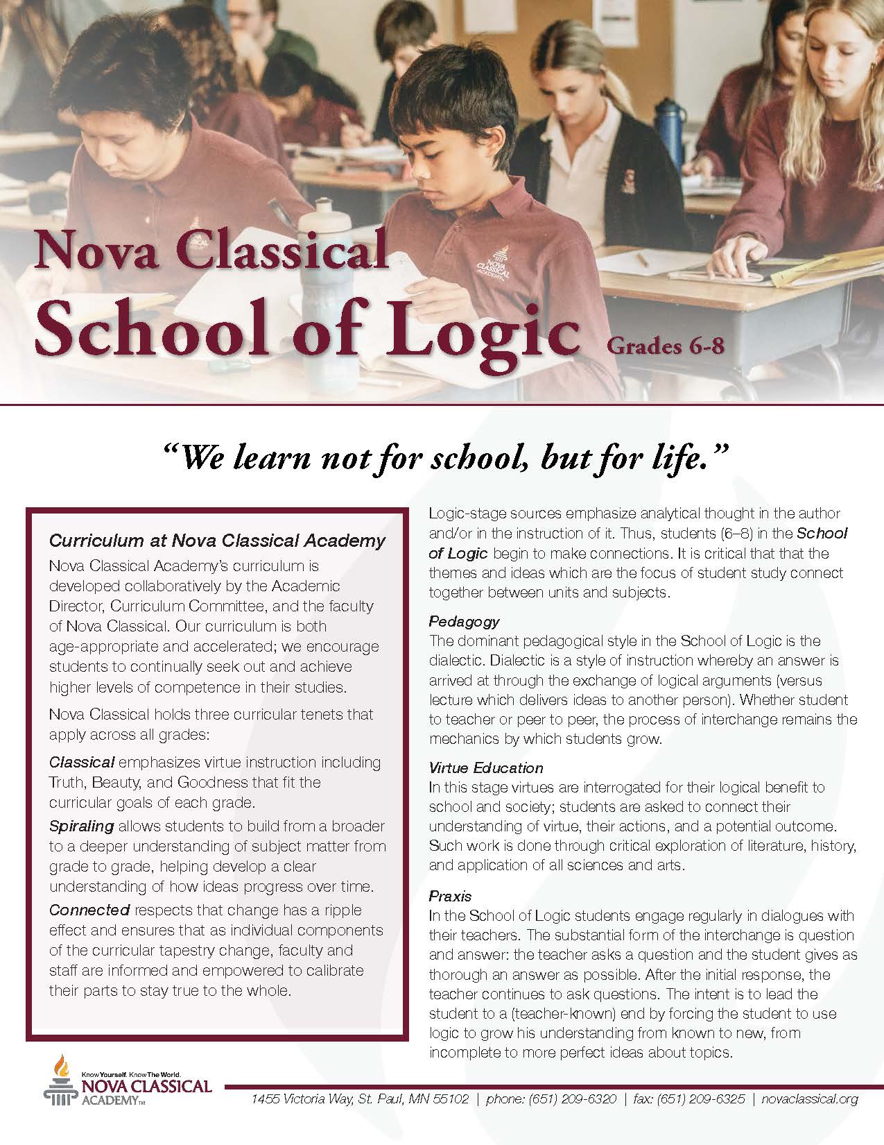 Nova Classical School of Logic (Grades 6-8)