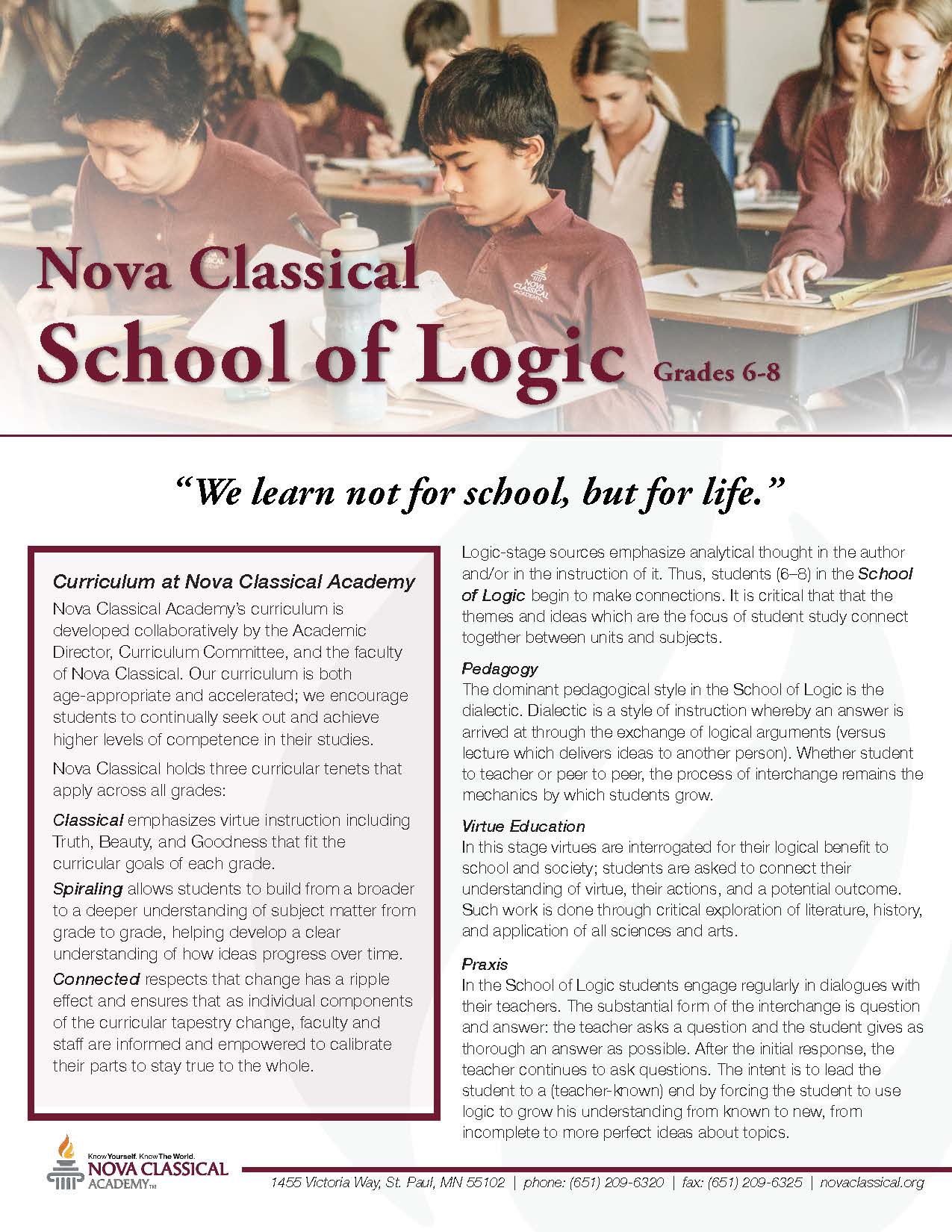 Nova Classical School of Logic (Grades 6-8)